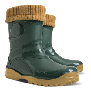 Демисезонные сапоги DEMAR Young Fur 0466 (зеленые)